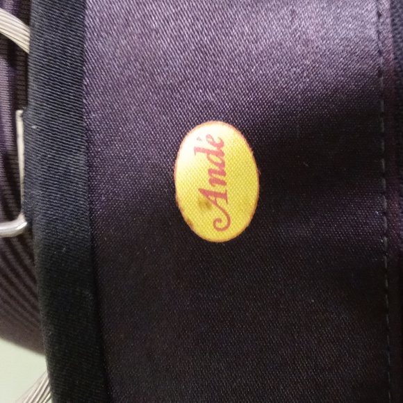 Women's Ande vintage bracelet wristlet evening funeral bag black 10" × 8" - Picture 6 of 9